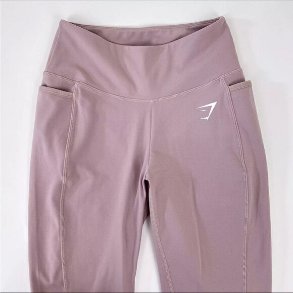 Gymshark Dreamy Leggings With Pockets Dusty Pink Purple Taupe Sz S Workout Yoga - Picture 3 of 8